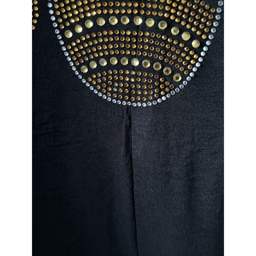 Culture Code XL Black Rhinestone Bee Blazer NWT‎ Pleated Back Jacket - Picture 14 of 16